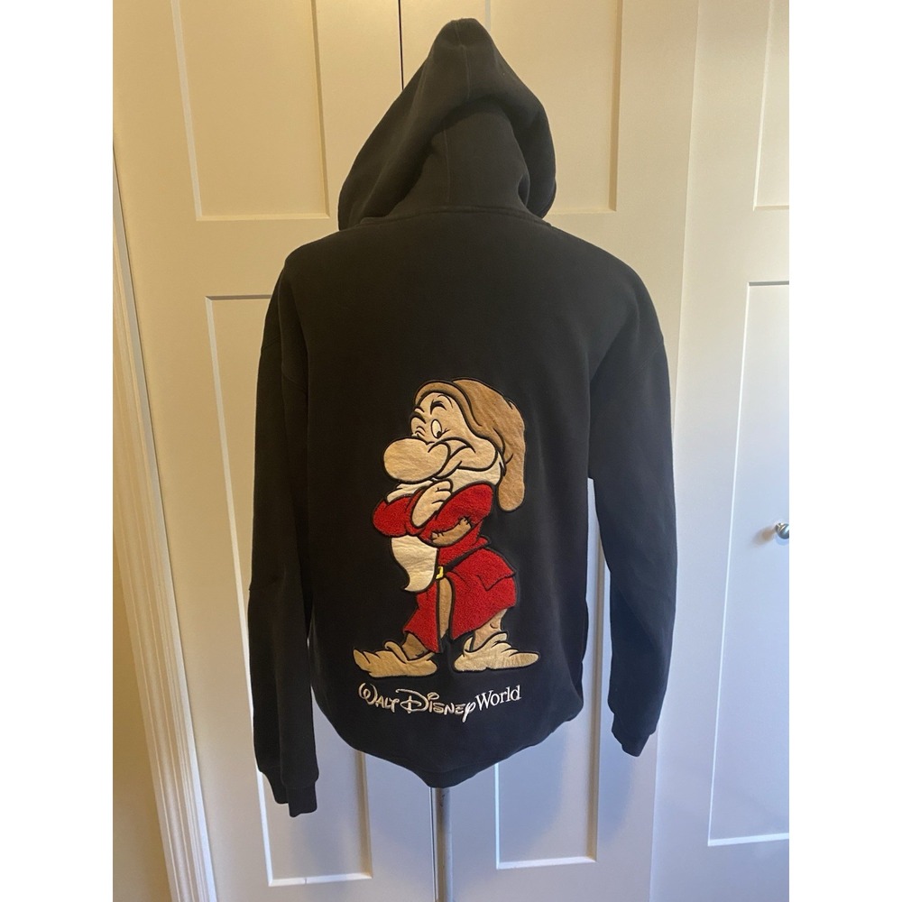 Grumpy Sweatshirt Walt Disney World Oversized Small Adult Mended Sleeve R1